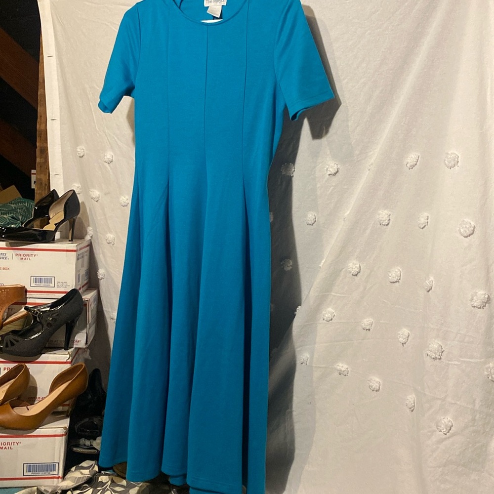 The Paragon Turquoise MIDI Dress Size S